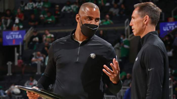 Ime Udoka and Steve Nash